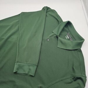 Greg‎ Norman Hunter Green Play Dry Long Sleeve Golf Shirt Size XL